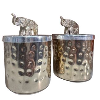 Golden elephant jars